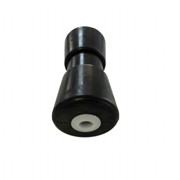 Heavy duty rubber trailer rollers