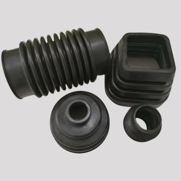 Custom molded rubber bellows