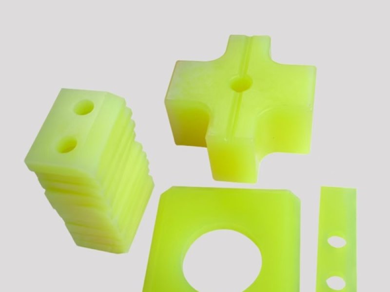 Custom Polyurethane Top & Side Shock Absorbers Optimize Hydraulic Breaker Performance