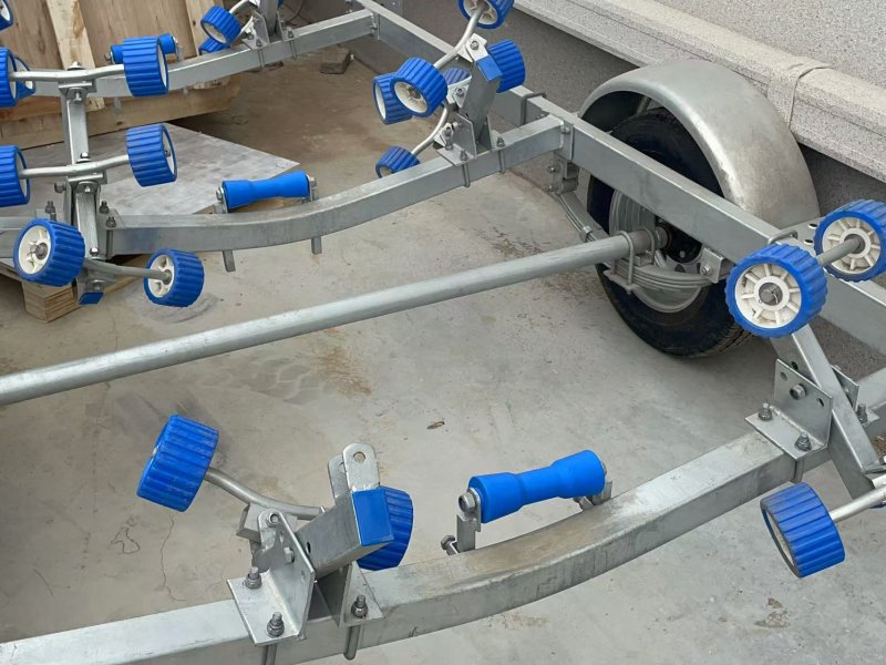 Durable Rubber Rollers Elevate Performance of Our Premium Boat Trailers