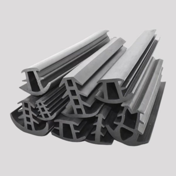 Extruded rubber sealing strips