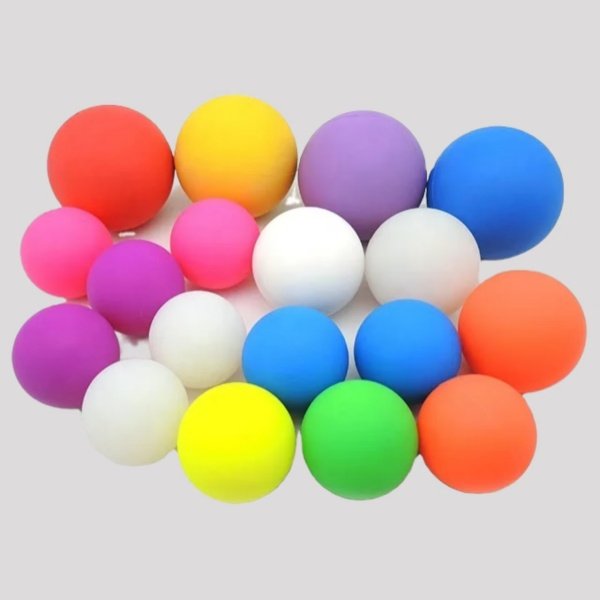 Silicone rubber balls