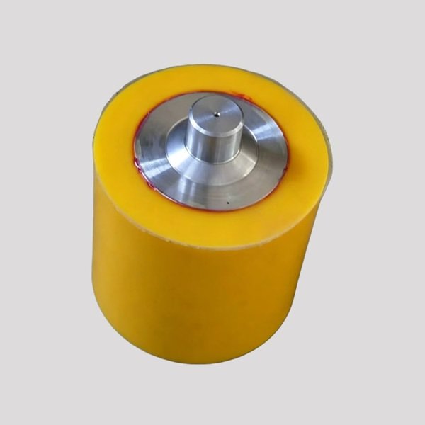 Custom polyurethane coated roller with steel core